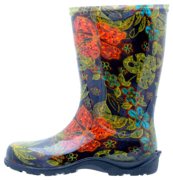 Sloggers® 5002BK09 Women s Rain & Garden Boot, Midsummer Black Print, Size 9 Supply