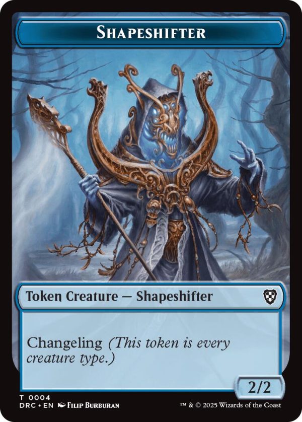 Shapeshifter    Zombie (0003) Double-Sided Token [Aetherdrift Tokens] on Sale