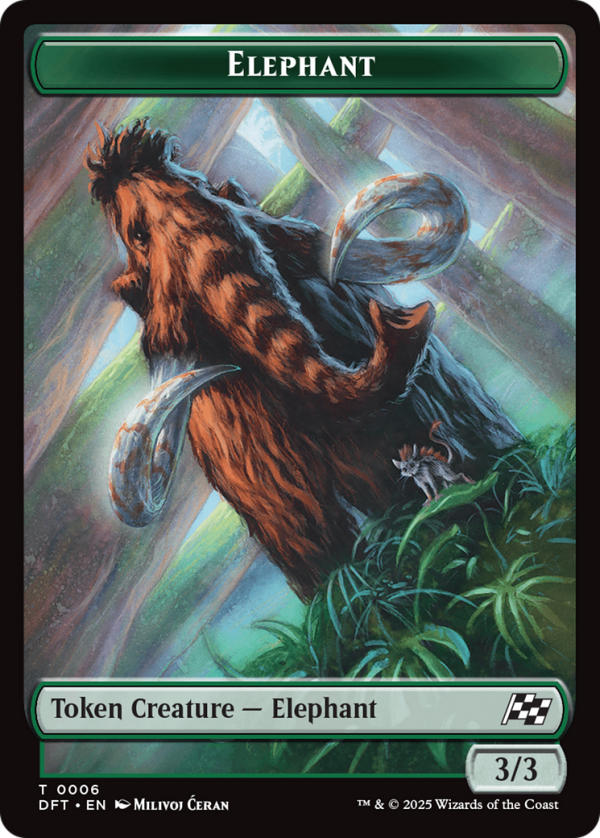 Insect    Elephant Double-Sided Token [Aetherdrift Tokens] For Discount - Image 2