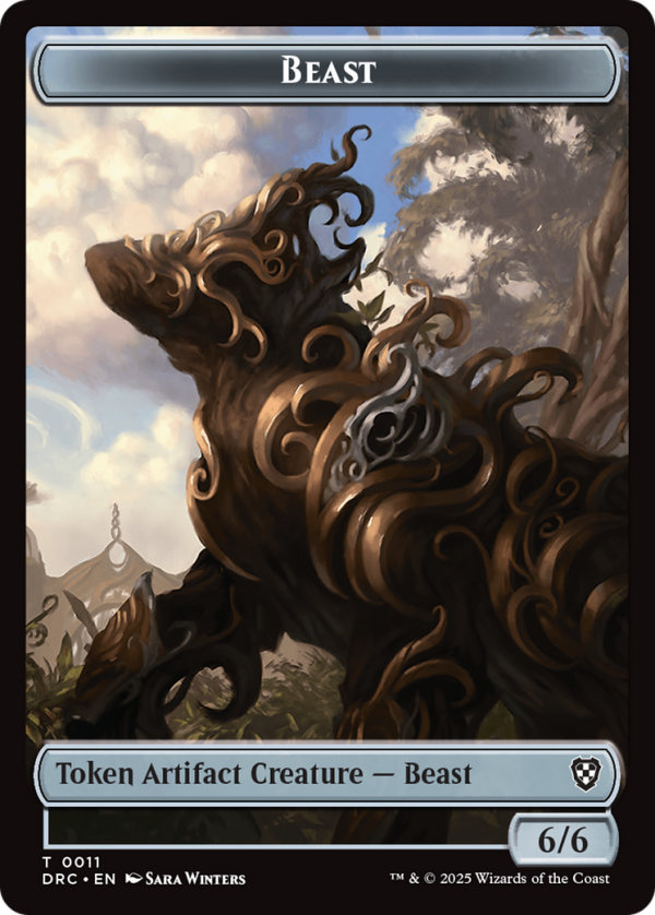 Construct    Beast (0011) Double-Sided Token [Aetherdrift Tokens] Hot on Sale - Image 2