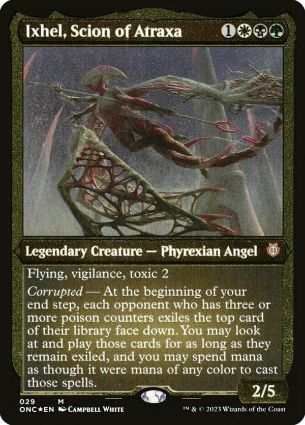 Ixhel, Scion of Atraxa (Foil Etched) (Display Commander) [Phyrexia: All Will Be One Commander] Supply