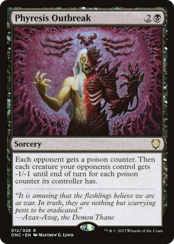 Phyresis Outbreak [Phyrexia: All Will Be One Commander] Online Hot Sale