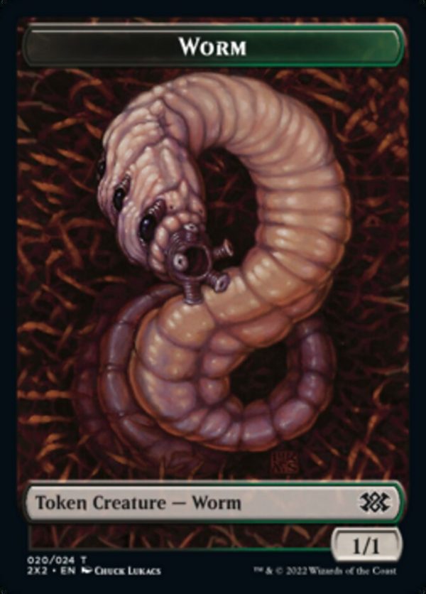 Worm    Soldier Double-Sided Token [Double Masters 2022 Tokens] Sale
