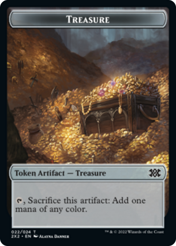 Faerie Rogue    Treasure Double-Sided Token [Double Masters 2022 Tokens] Online Sale - Image 2