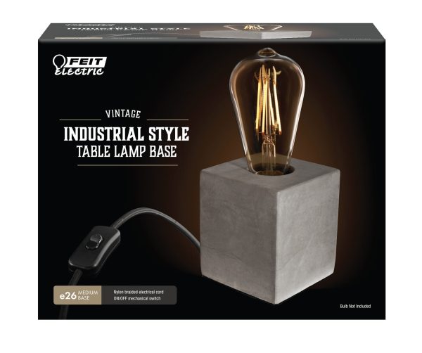 Feit Electric CUBE1 Vintage Industrial Style Table Lamp Base For Cheap