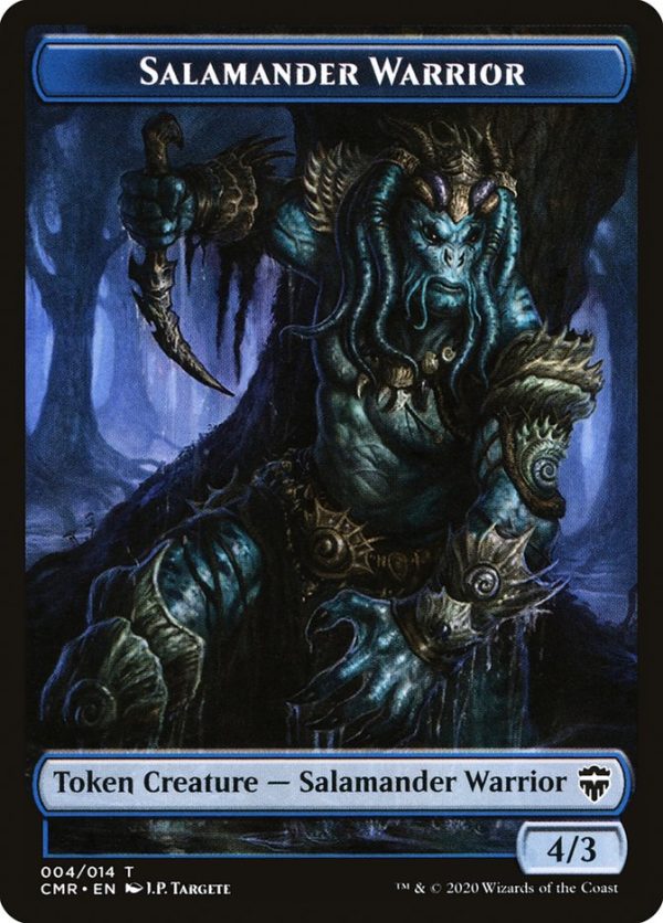 Rock    Salamander Warrior Double-Sided Token [Commander Legends Tokens] on Sale - Image 2
