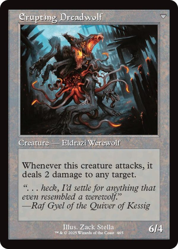 Smoldering Werewolf    Erupting Dreadwolf (Retro Frame) [Innistrad Remastered] Fashion - Image 2