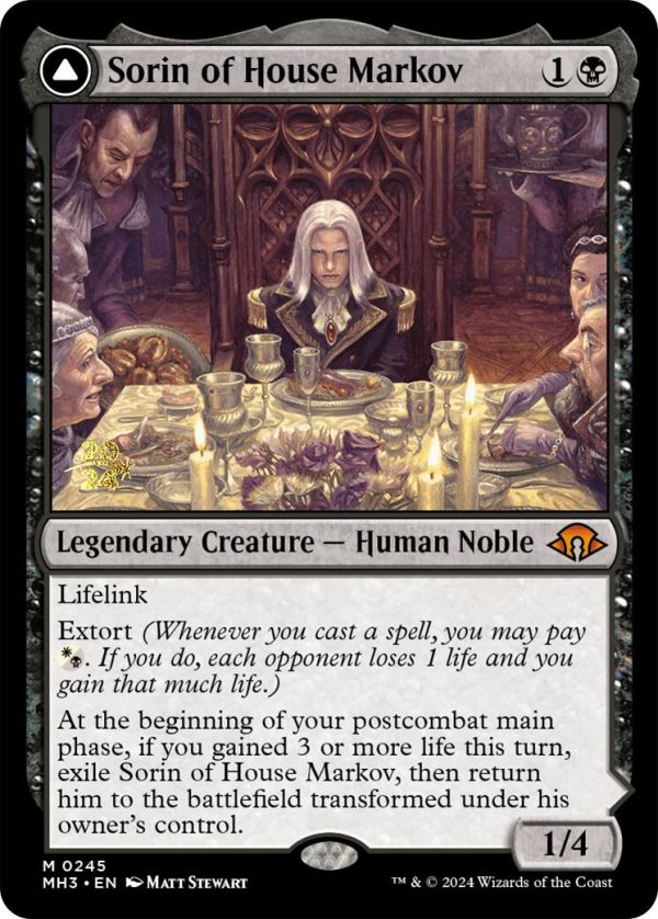 Sorin of House Markov [Modern Horizons 3 Prerelease Promos] For Sale