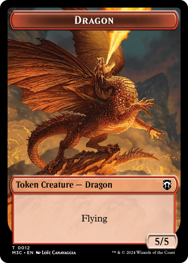 Dragon    Shapeshifter (0008) Double-Sided Token [Modern Horizons 3 Commander Tokens] For Cheap