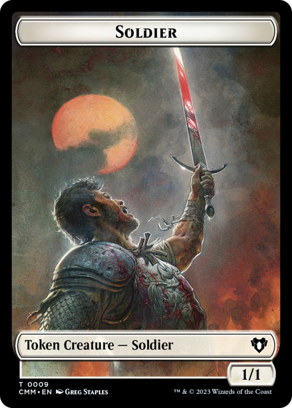 Copy (54)    Human Soldier Double-Sided Token [Commander Masters Tokens] Hot on Sale - Image 2