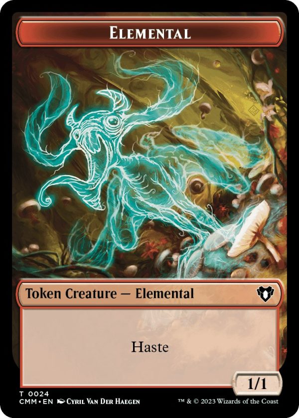 Elemental (0024)    Spider Double-Sided Token [Commander Masters Tokens] Online
