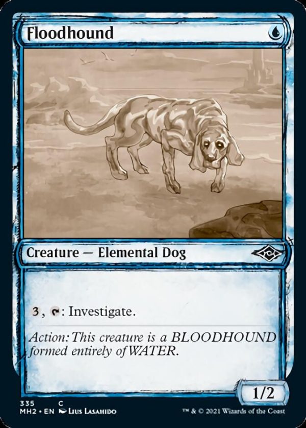 Floodhound (Sketch) [Modern Horizons 2] on Sale - Image 2