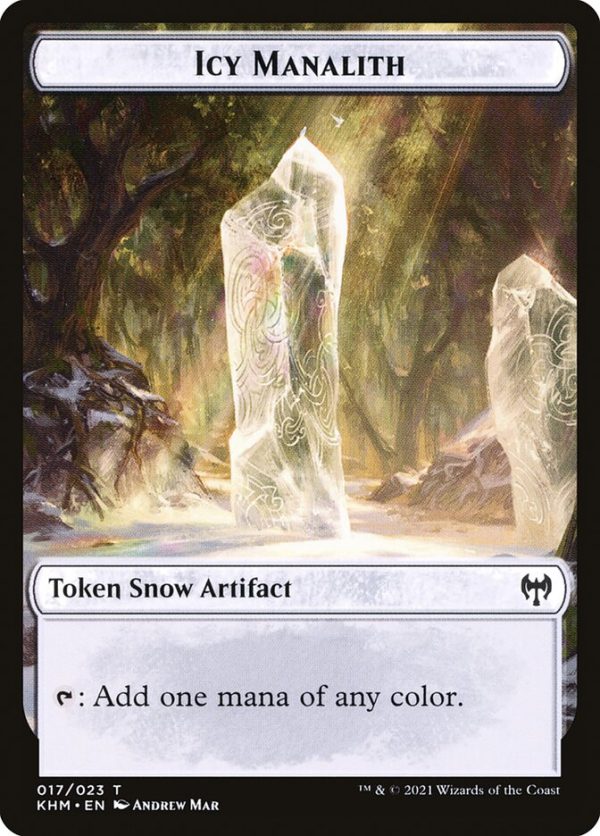 Treasure    Icy Manalith Double-Sided Token [Kaldheim Tokens] Online Sale - Image 2