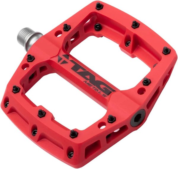 TAG Metals T3 Nylon Pedals - Red Fashion