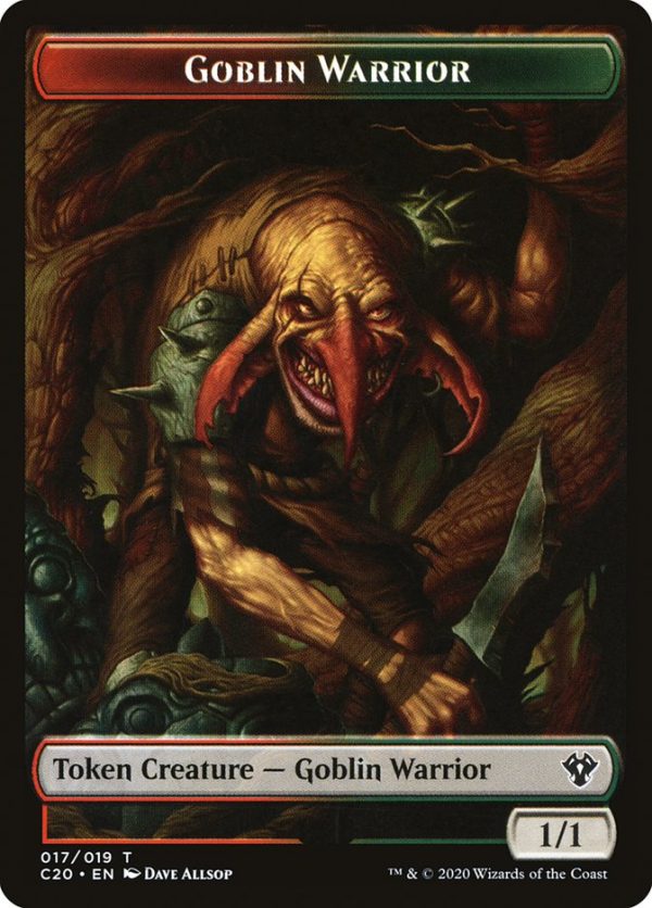 Drake    Goblin Warrior Double-Sided Token [Commander 2020 Tokens] Online - Image 2