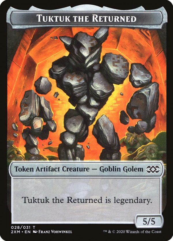 Human Soldier    Tuktuk the Returned Double-Sided Token [Double Masters Tokens] For Sale - Image 2