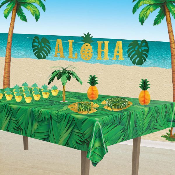 Luau Party Glittered Aloha Streamer For Cheap - Image 3