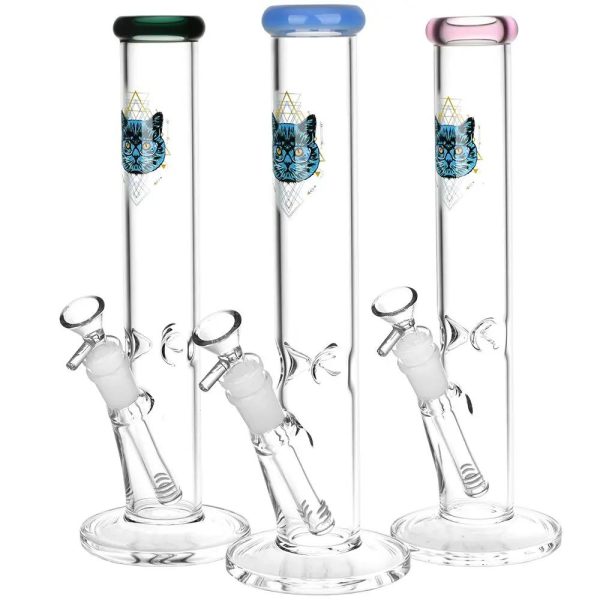 Sacred Cat Straight Pipe Bong Online Sale - Image 2