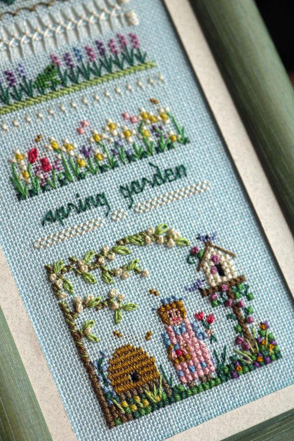 Spring Garden Sampler - Victorian Garden Series - Embroidery and Cross Stitch Pattern - PDF Download Online Hot Sale - Image 4